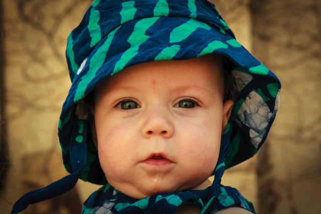 Sonja wearing her hat